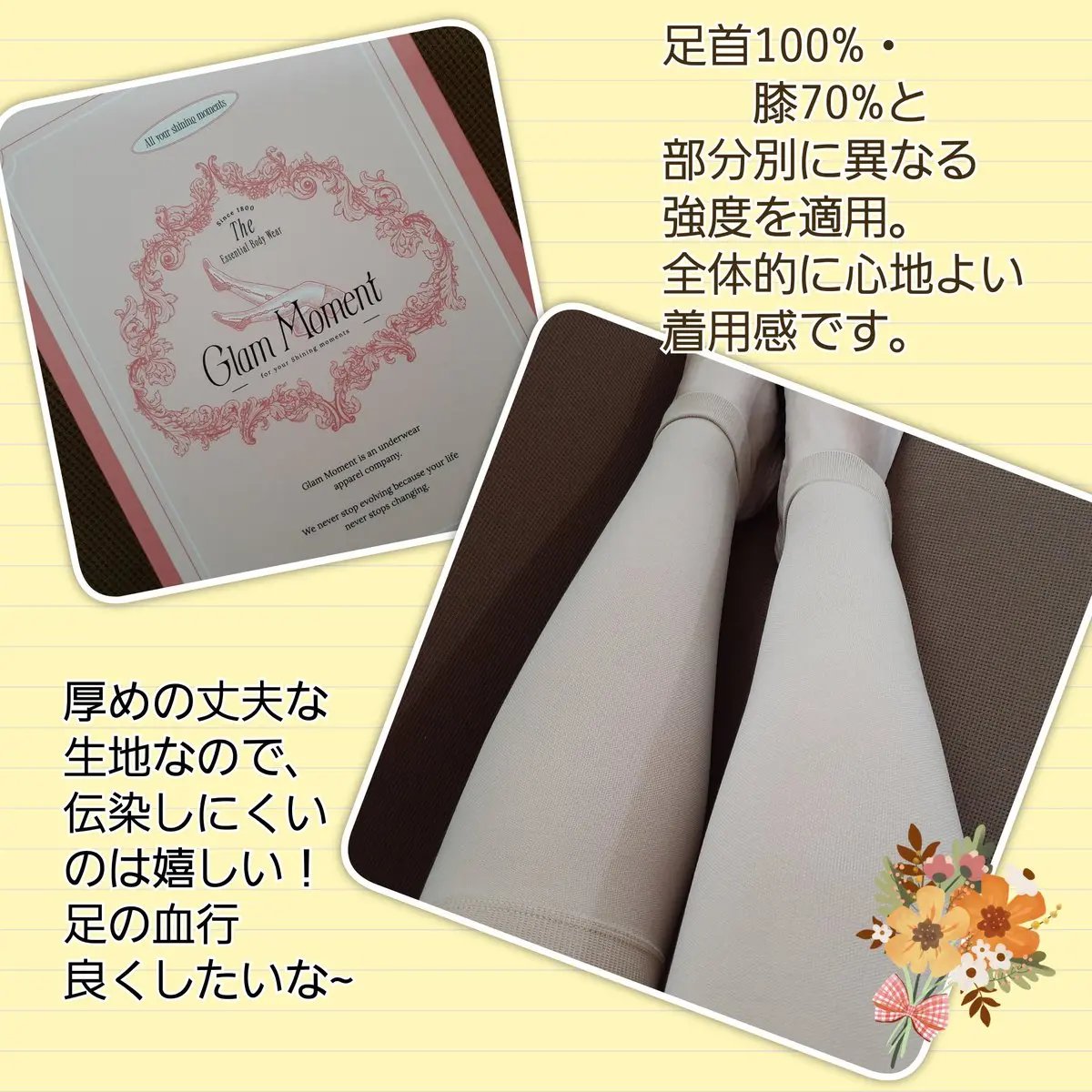 メディカルサポート オープントゥショートストッキング/グラムモーメント/着圧ソックス・レギンスを使ったクチコミ（2枚目）