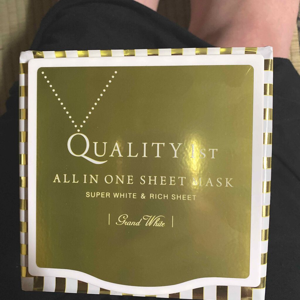 オールインワンシートマスク グランホワイト BOX/クオリティファースト/シートマスク・パックを使ったクチコミ(1枚目)