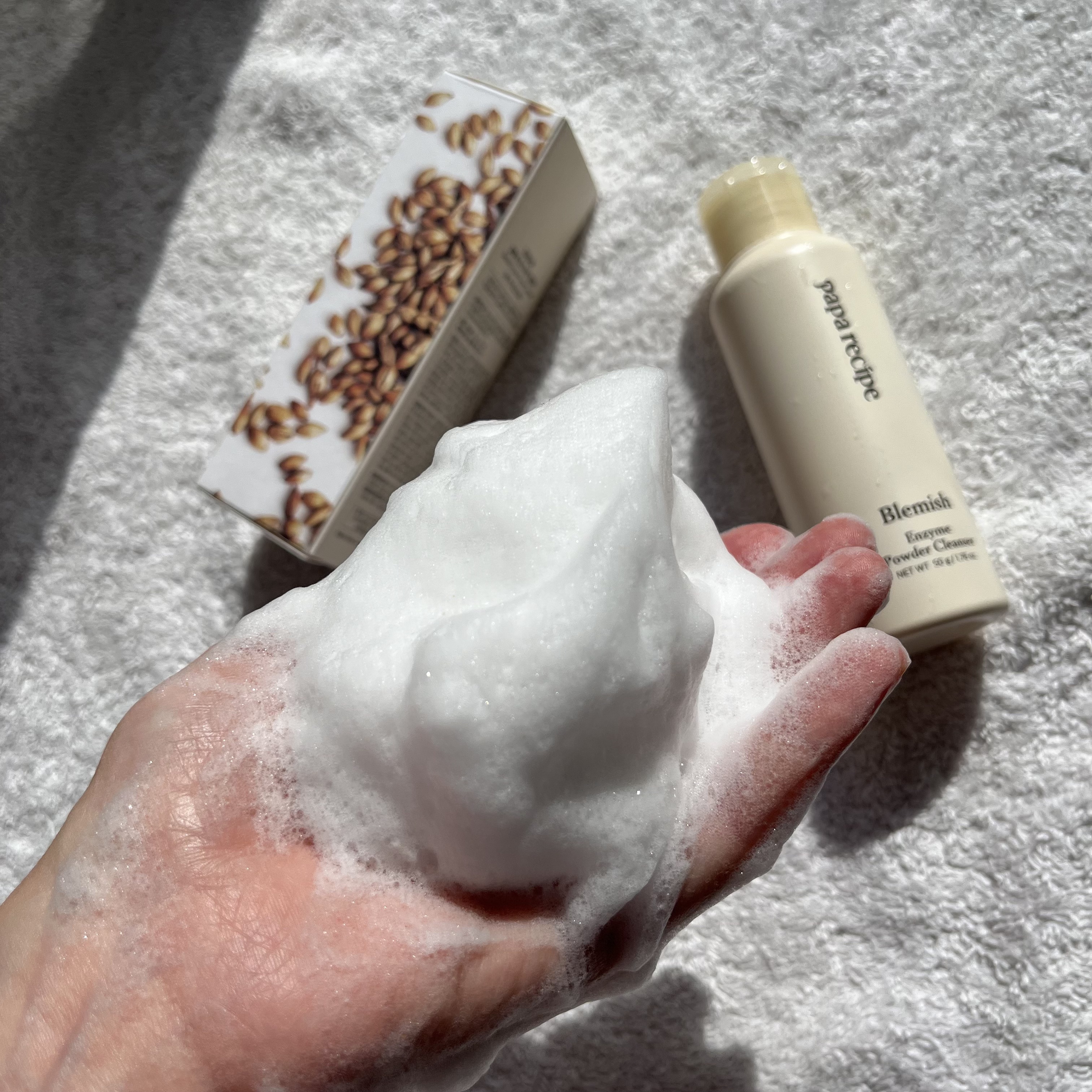 ブレミッシュ 酵素 洗顔パウダー/PAPA RECIPE/洗顔パウダーを使ったクチコミ（3枚目）