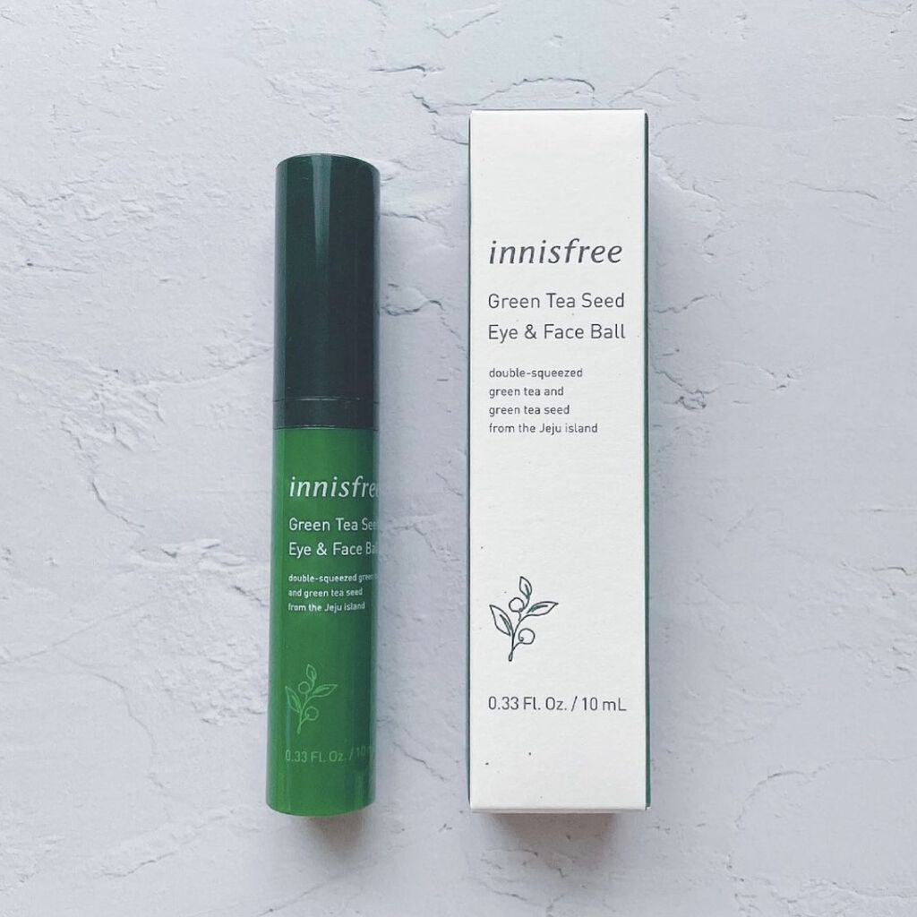 グリーンティーシード アイ＆フェイスボール/innisfree/美容液を使ったクチコミ（3枚目）