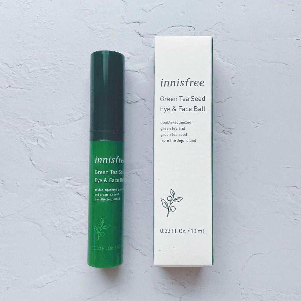 グリーンティーシード アイ&フェイスボール/innisfree/美容液を使ったクチコミ(3枚目)