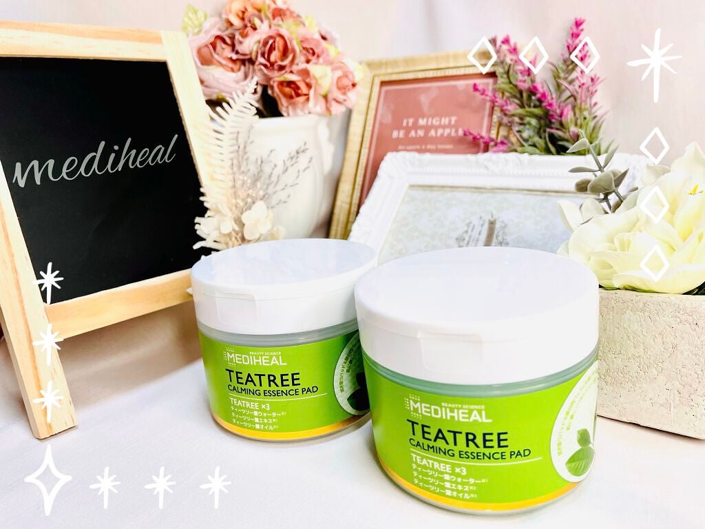 ティーツリーカーミングエッセンスパッド/MEDIHEAL/トナーパッドを使ったクチコミ(1枚目)