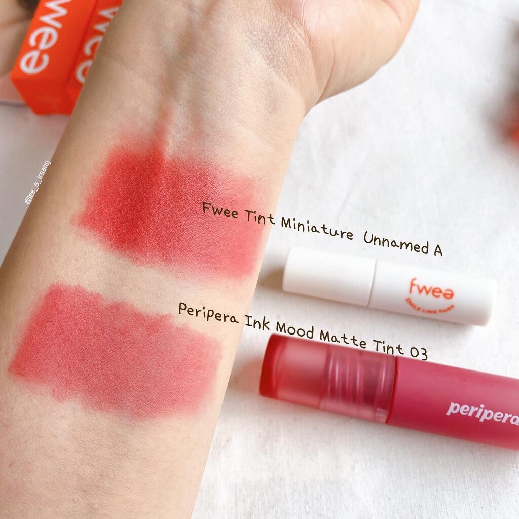 フィーティントスエード/fwee/リップティントを使ったクチコミ(9枚目)