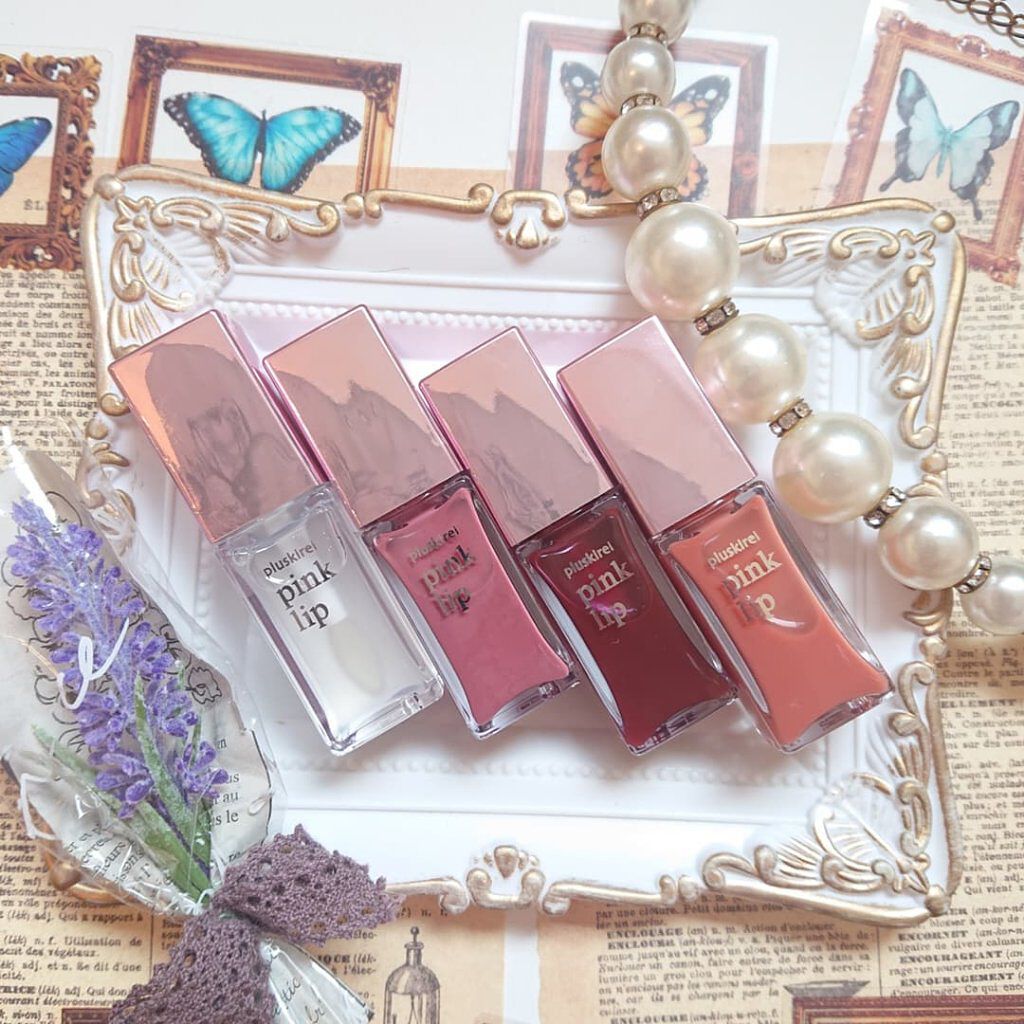 pinklip ＃４コーラル/プラスキレイ/リップオイルを使ったクチコミ（1枚目）