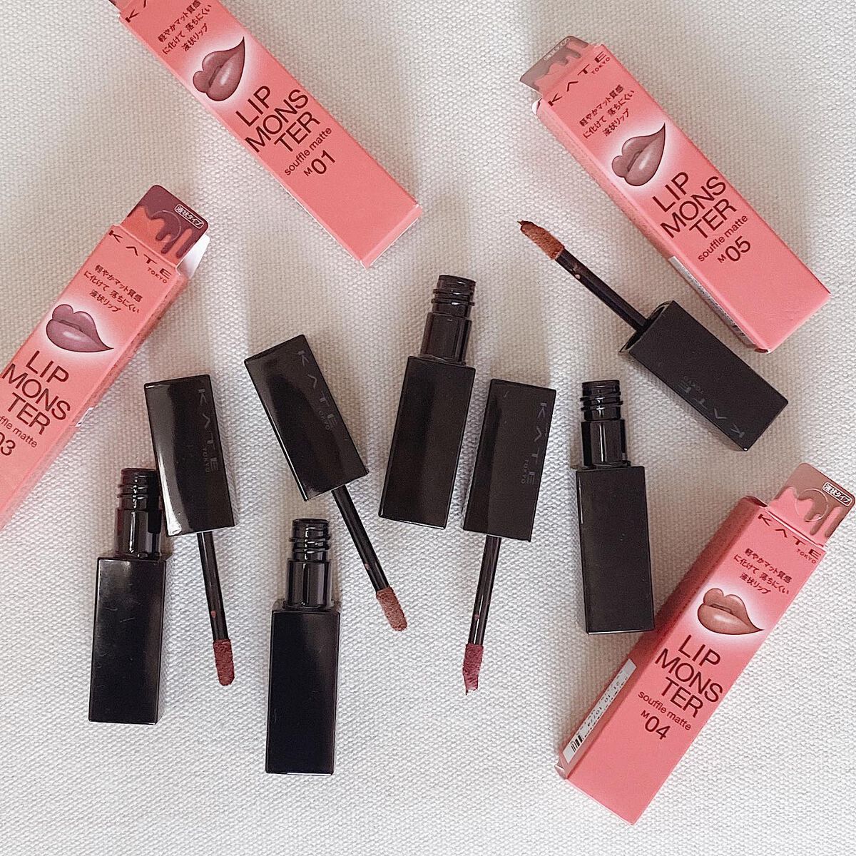 リップモンスター スフレマット/KATE/口紅を使ったクチコミ(4枚目)