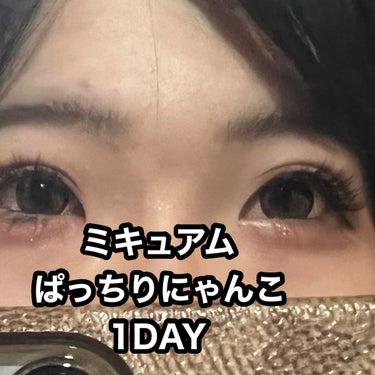 最近買ったカラコン！！！

ミキュアム(黒崎みさプロデュース)
ぱっちりにゃんこ 1DAY
BC 14.2mm
着色直径 13.5mm
BC 8.6mm
度あり、なし
フチあり

これはフチが細めだから