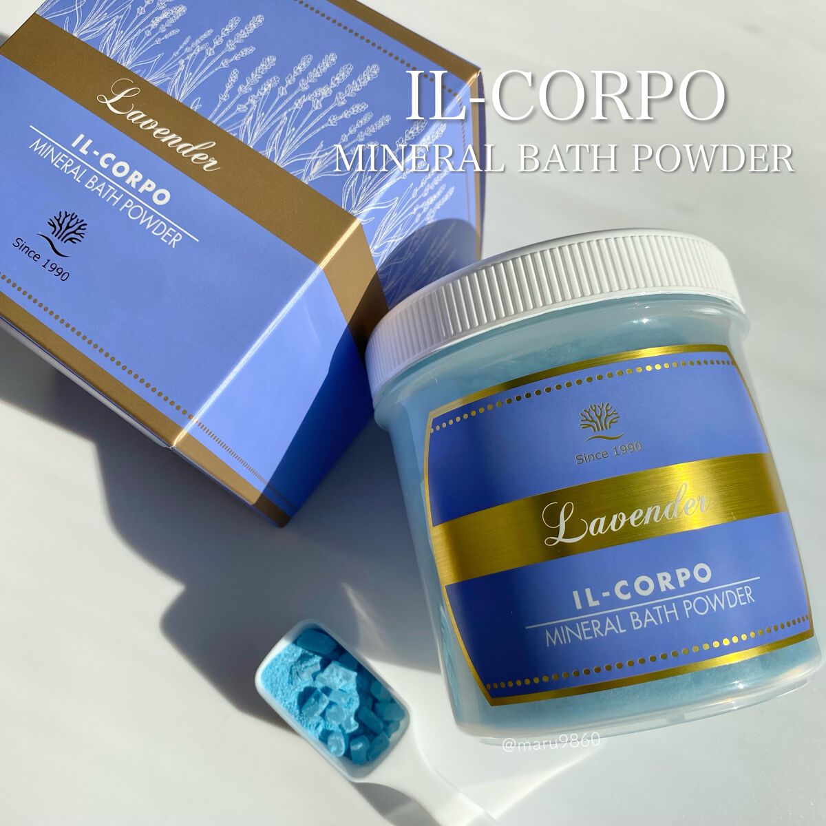 ミネラルバスパウダー ラベンダー/イルコルポ/無機塩系入浴剤を使ったクチコミ（1枚目）