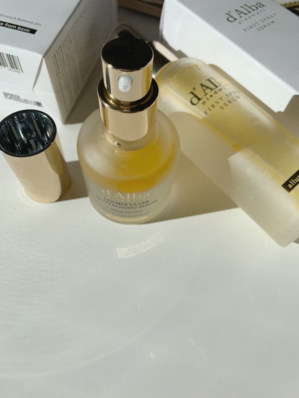 ホワイトトリュフダブルレイヤーリバイタライジングセラム/ダルバ/美容液を使ったクチコミ（2枚目）