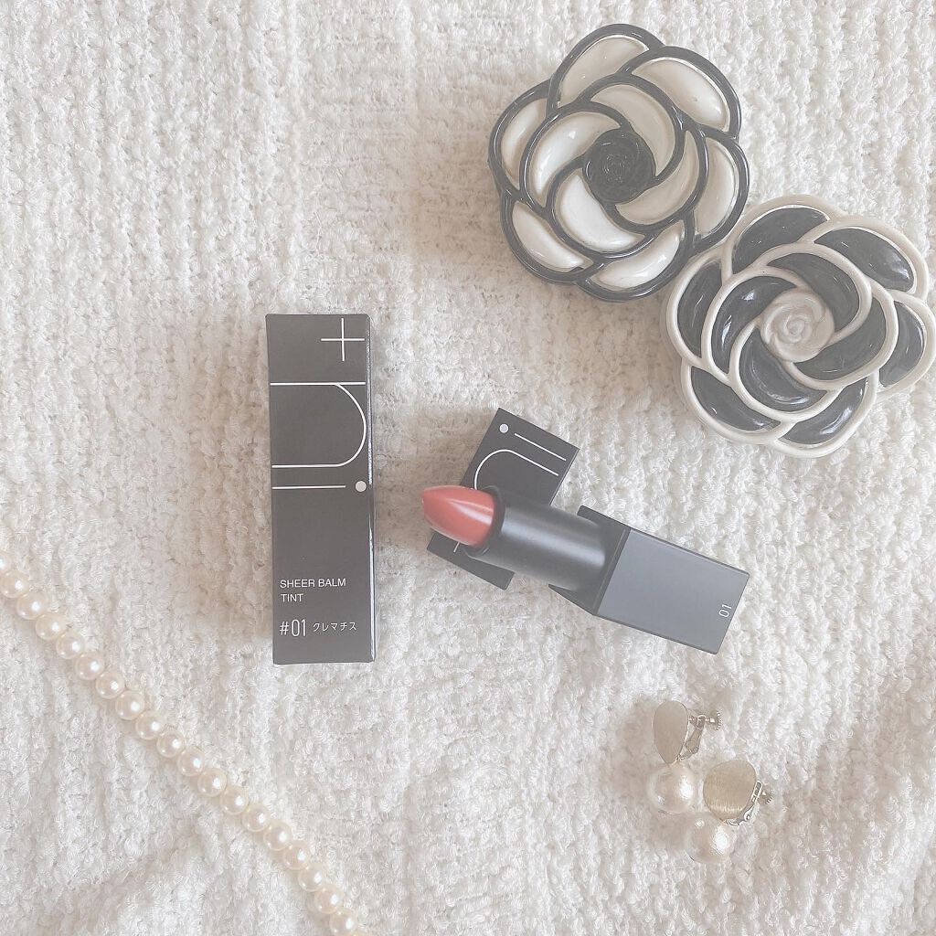 シアーバームティント #01 クレマチス/＋ni/リップティントを使ったクチコミ（2枚目）