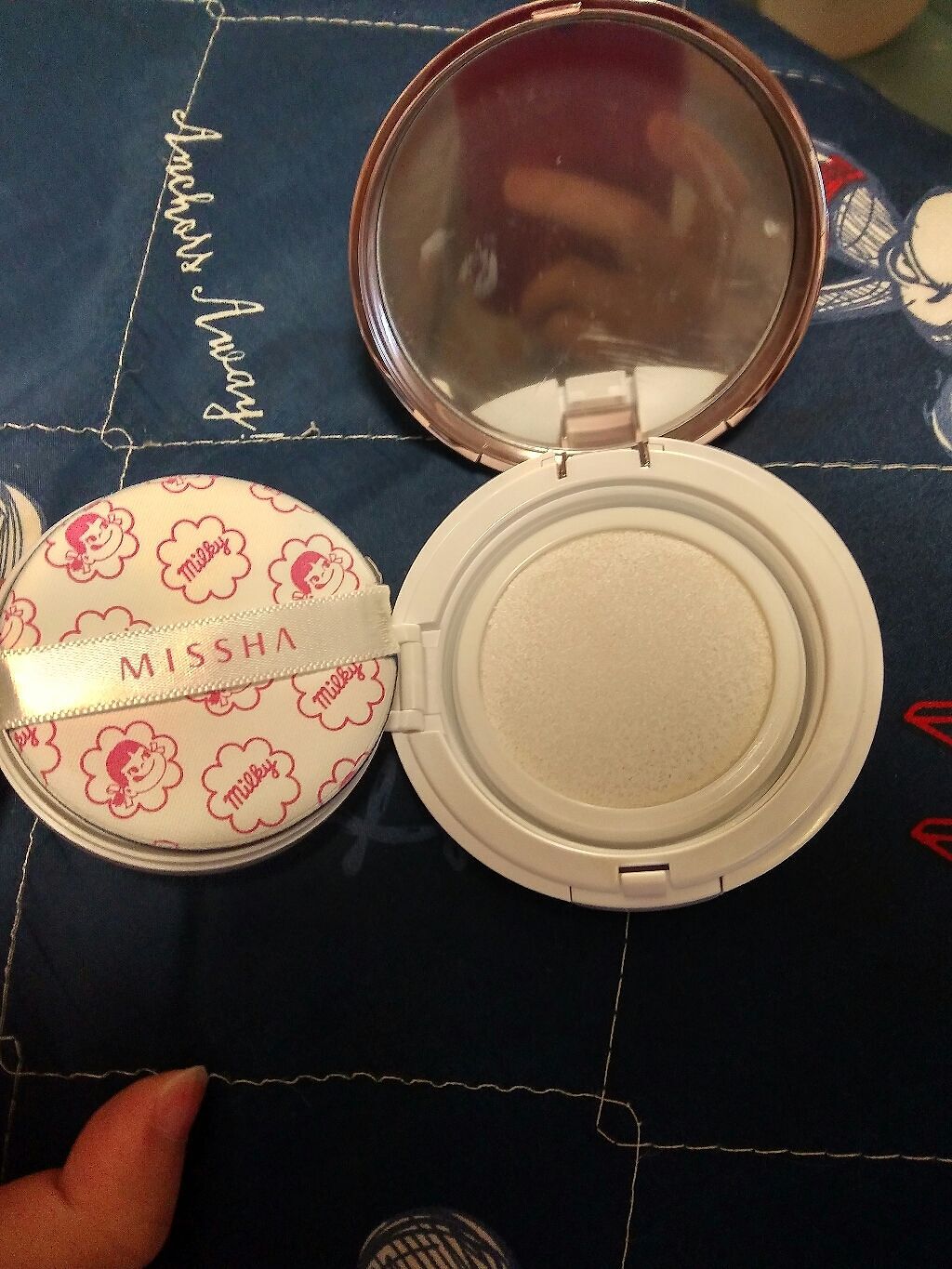 M クッションベース（ミルキー）/MISSHA/化粧下地を使ったクチコミ（2枚目）