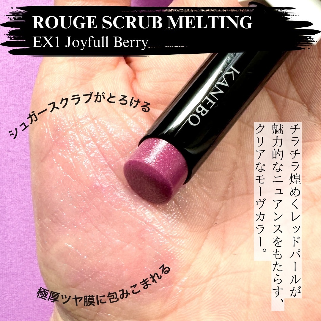 ルージュスターヴァイブラント EX8 Fuchsia Dream（限定色）/KANEBO/口紅を使ったクチコミ（3枚目）