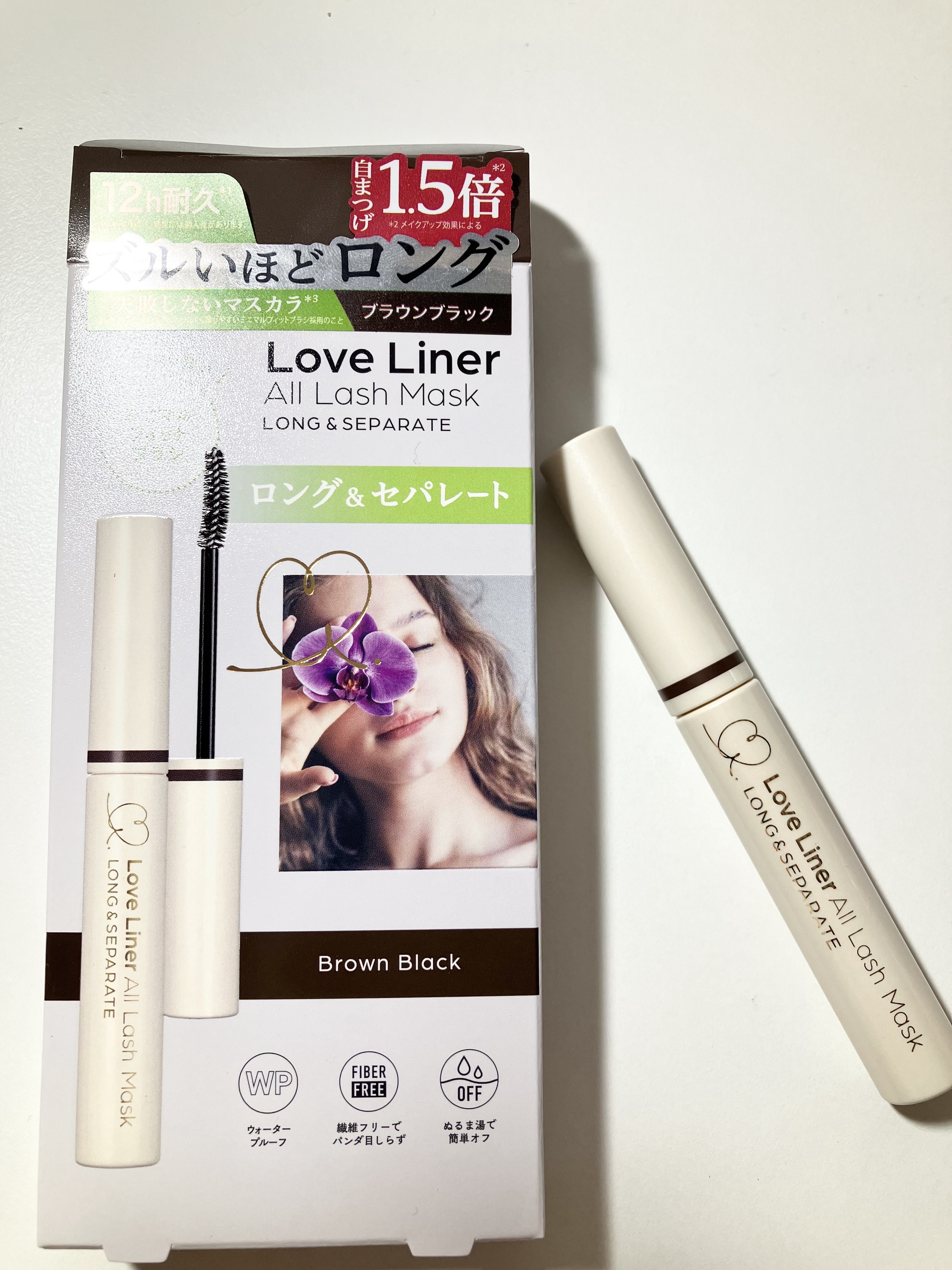 オールラッシュ マスク ロング＆セパレート＜マスカラ＞ ブラウンブラック/ラブ・ライナー/マスカラを使ったクチコミ（1枚目）