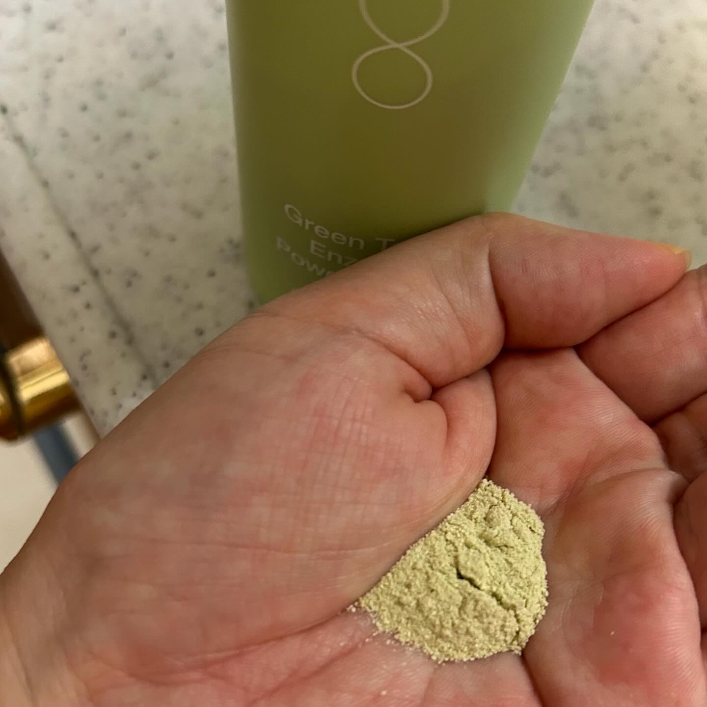 グリーンティー&エンザイムパウダーウォッシュ/By Wishtrend/洗顔パウダーを使ったクチコミ（3枚目）