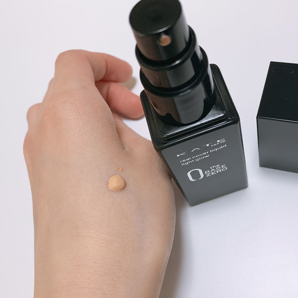 リアルカバーリキッド（ライトグロウ）/KATE/リキッドファンデーションを使ったクチコミ（3枚目）