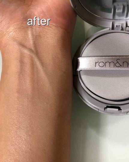 ゼロクッション/rom&nd/クッションファンデーションを使ったクチコミ(2枚目)