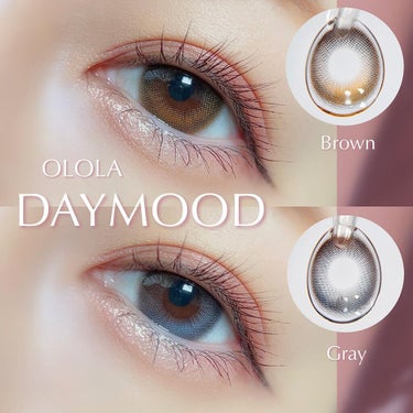 デームードブラウンマンスリー (DAYMOOD BROWN monthly)/OLOLA/１ヶ月（１MONTH）カラコンを使ったクチコミ（1枚目）