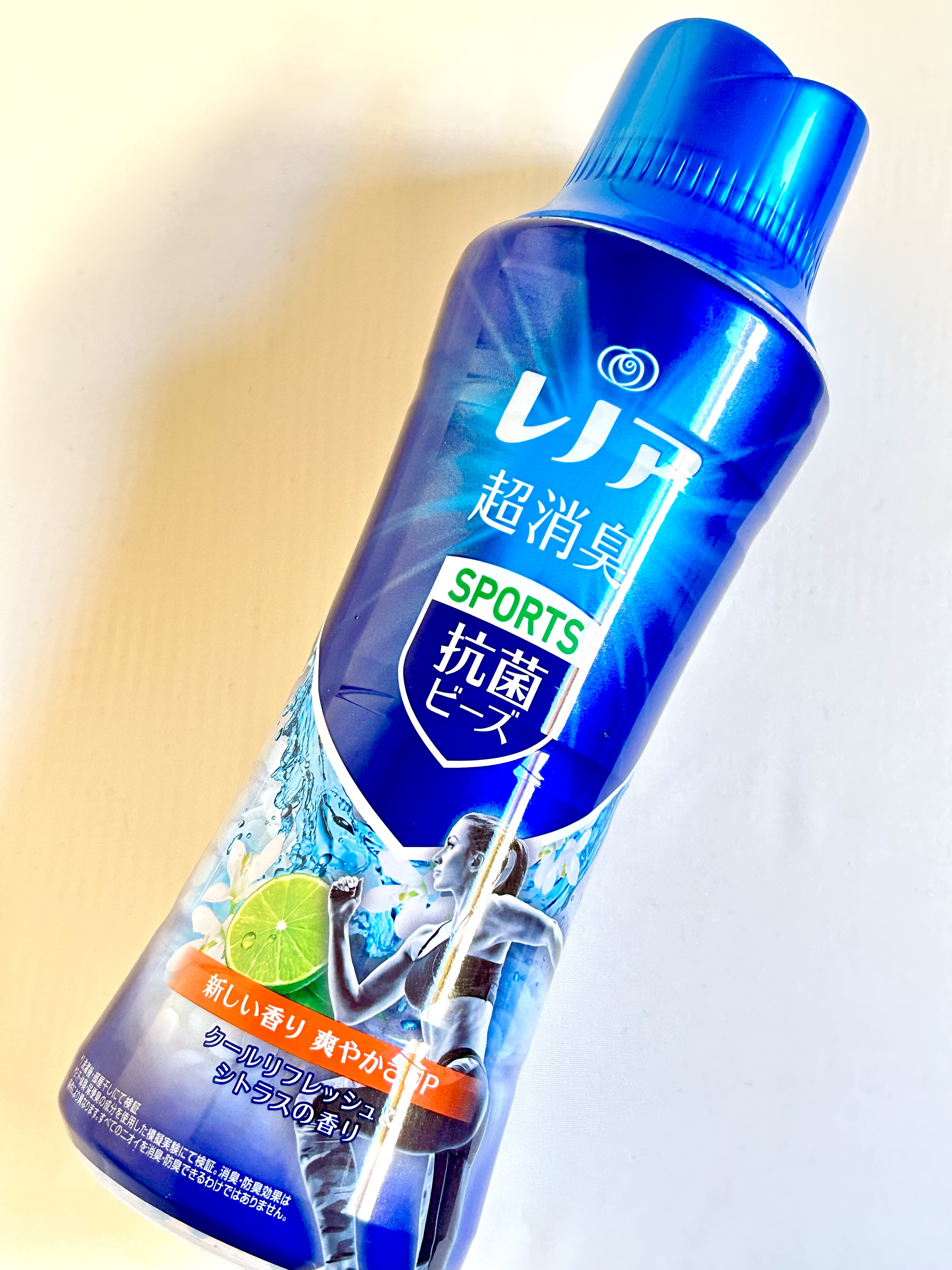 レノア 超消臭+ 抗菌ビーズ スポーツ クールリフレッシュ/花王/柔軟剤を使ったクチコミ（2枚目）