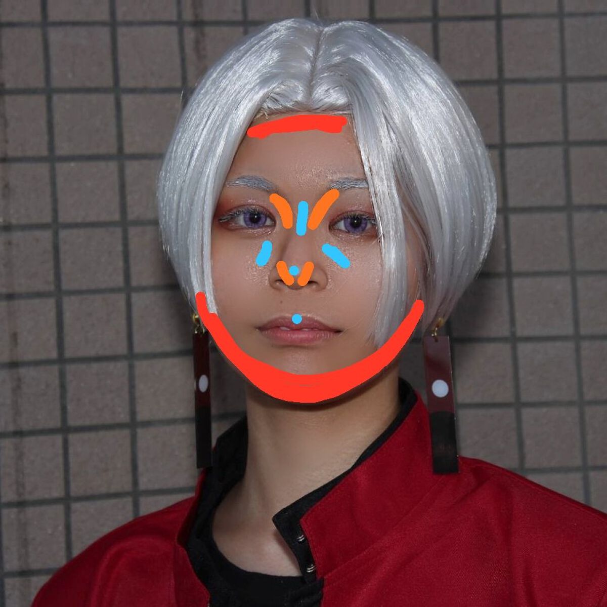 クレ on LIPS 「黒川イザナコスプレメイク🐤初めに🐤皆さんこんにちは!いつも❤や..」(5枚目)