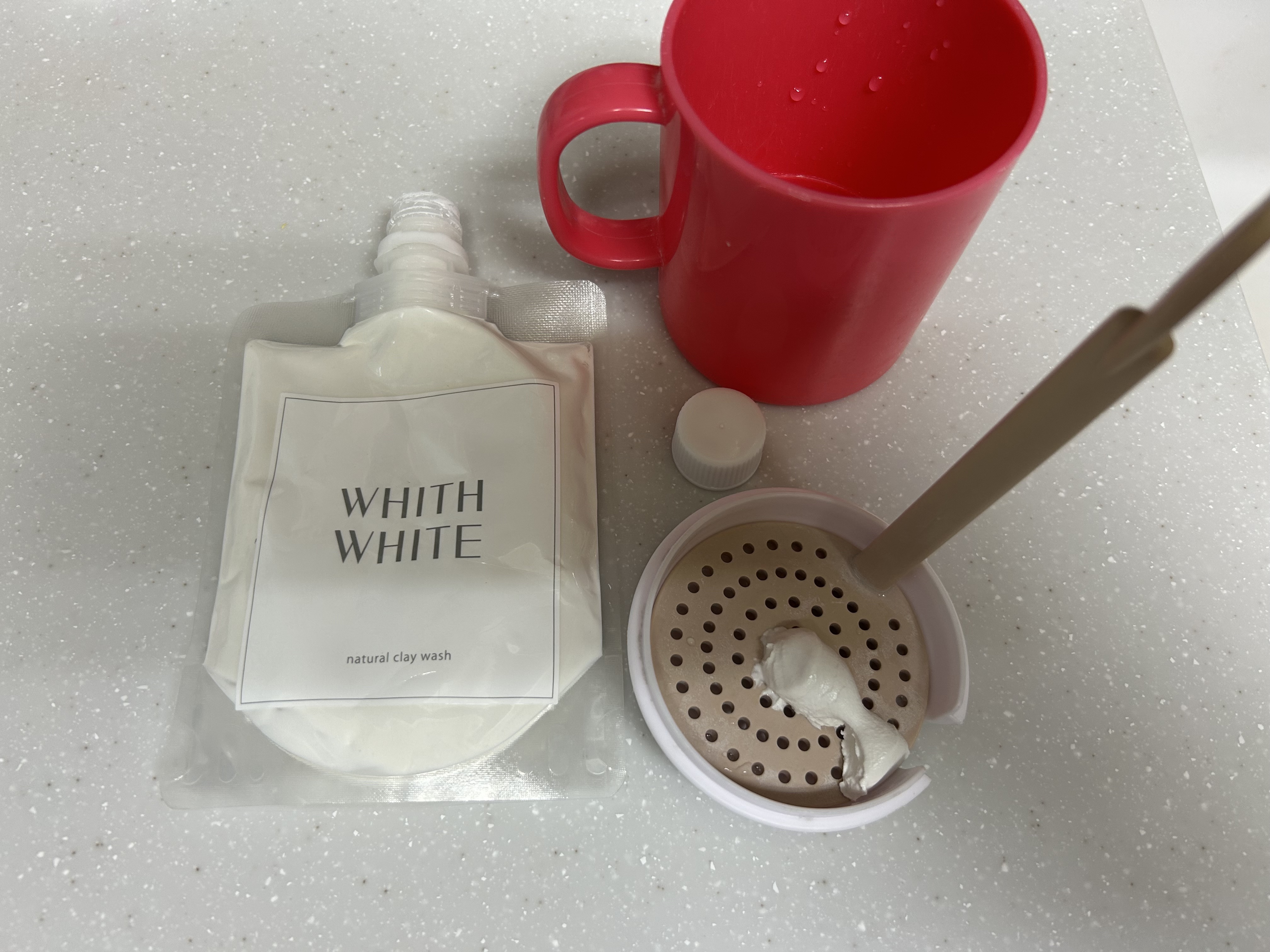 泥洗顔/WHITH WHITE/洗顔フォームを使ったクチコミ（3枚目）