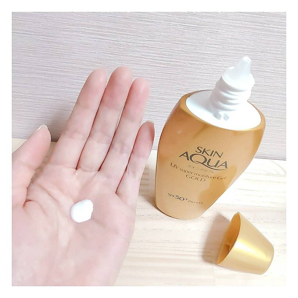 スーパーモイスチャージェルゴールド/スキンアクア/日焼け止めジェルを使ったクチコミ(1枚目)