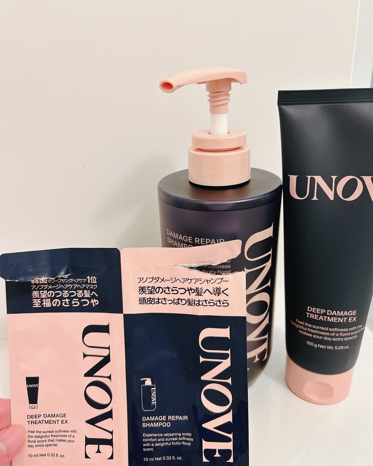 ディープダメージシャンプー&トリートメントセット シャンプー/UNOVE/シャンプー・コンディショナーを使ったクチコミ（1枚目）