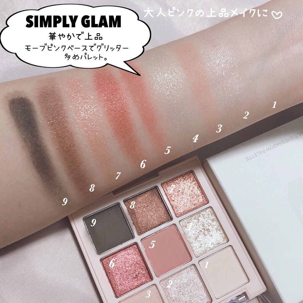 マルチアイシャドウパレット/IM UNNY/アイシャドウパレットを使ったクチコミ(7枚目)