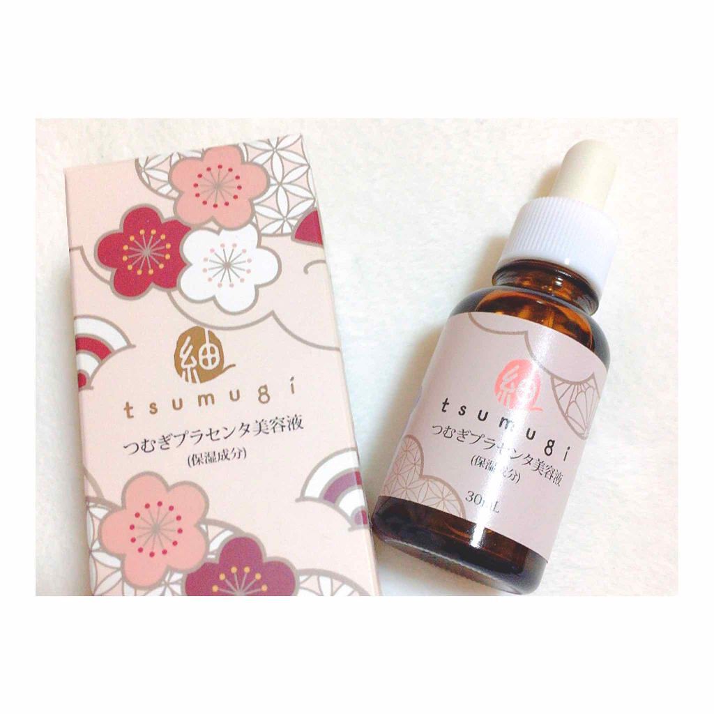つむぎコスメ つむぎ プラセンタ美容液のクチコミ「
☝︎2種のプラセンタ
↳(動物性&植物性)

トロッとしていて
伸びが良く肌馴染みgood⌄.....」（1枚目）