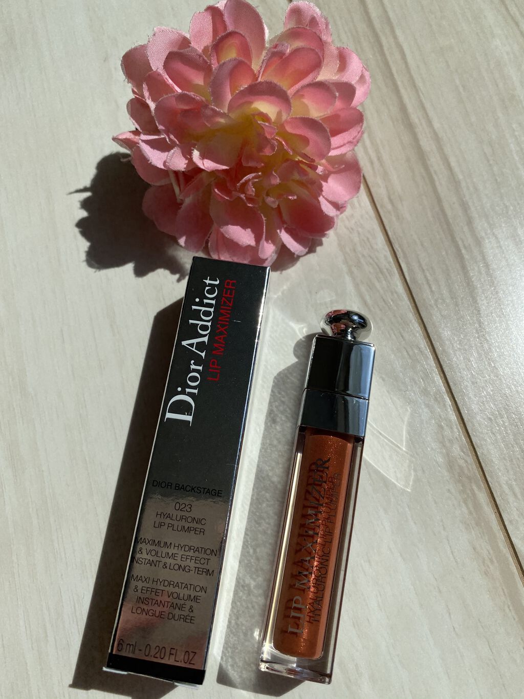 【旧】ディオール アディクト リップ マキシマイザー 023 シマー ブロンズ/Dior/リップグロスを使ったクチコミ（3枚目）