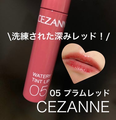 ウォータリーティントリップ/CEZANNE/口紅を使ったクチコミ（3枚目）