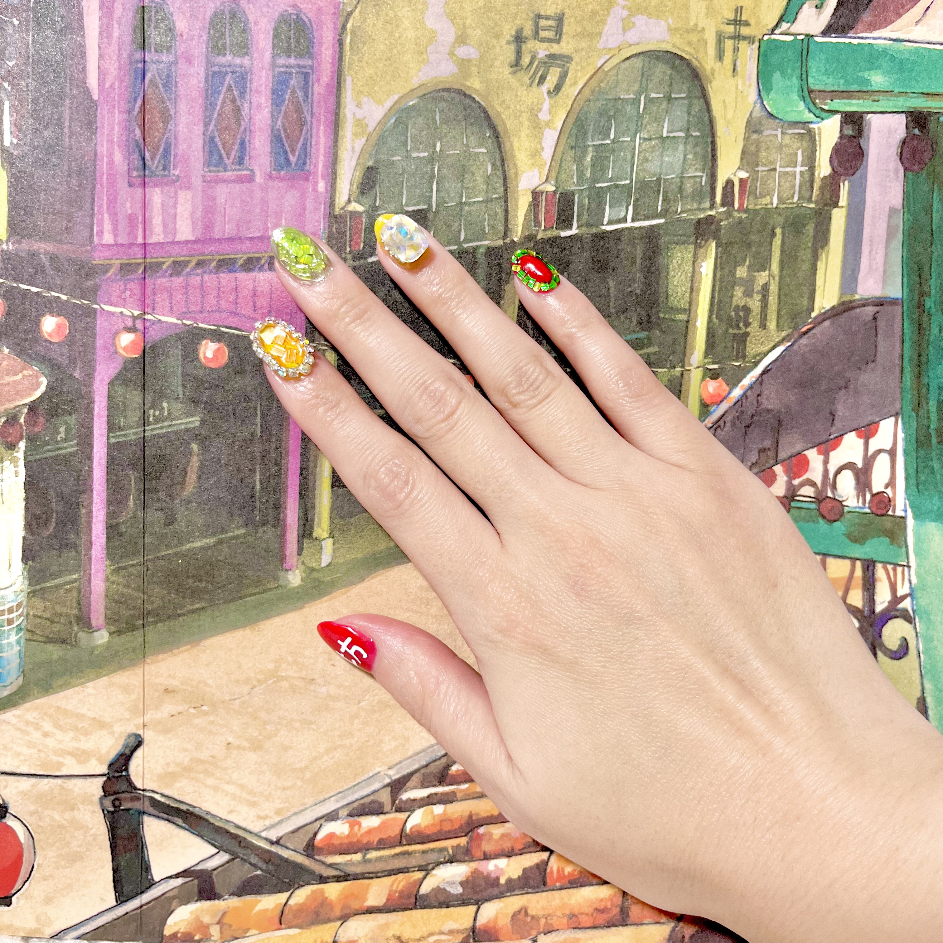 ジェルネイル（ライト対応）/セリア/ジェルネイルを使ったクチコミ（1枚目）