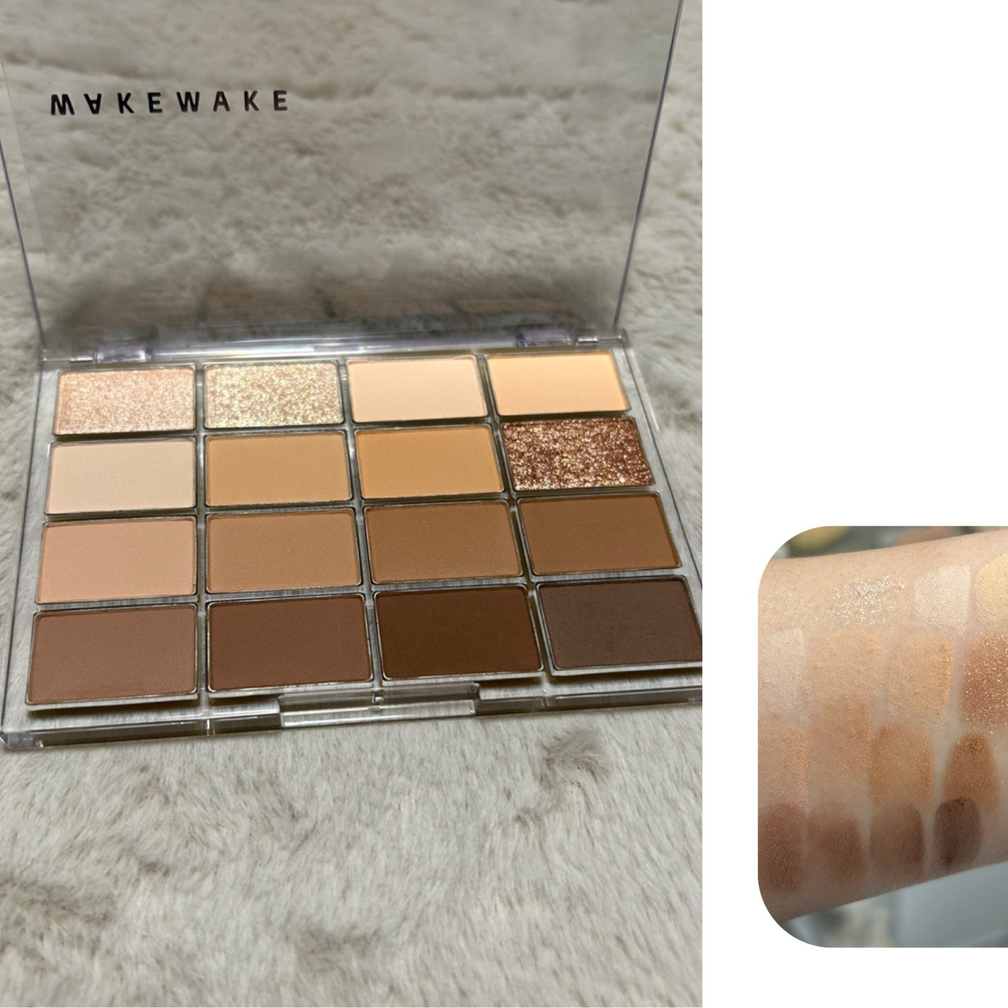 ソフトブラーリングアイパレット/wakemake/アイシャドウパレットを使ったクチコミ(2枚目)