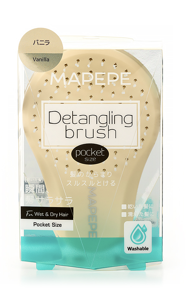 デタングリングブラシ【ポケットサイズ】 バニラ