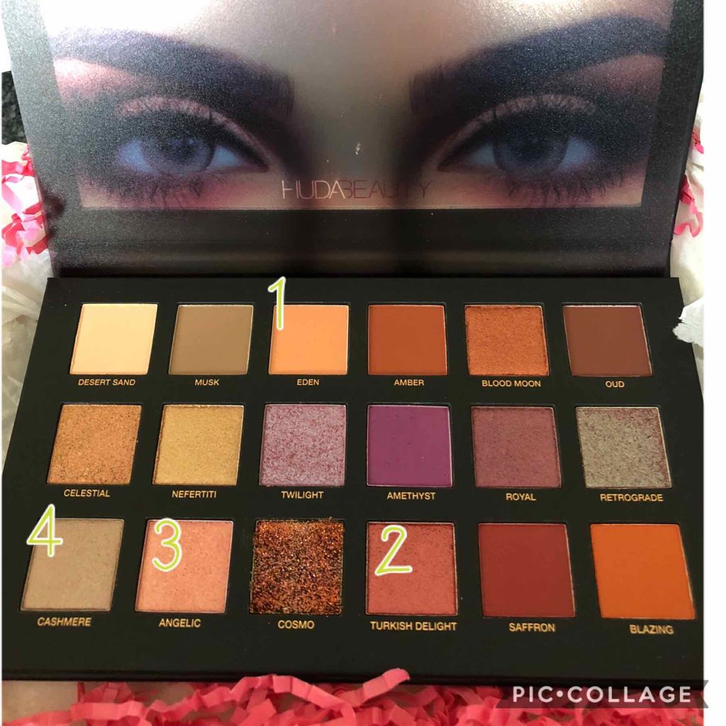 フーダビューティ デザート ダスク アイシャドウパレット/Huda Beauty/アイシャドウパレットを使ったクチコミ(2枚目)