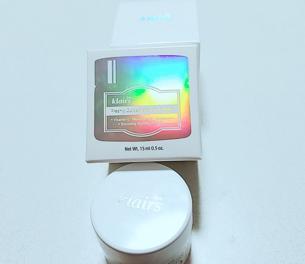 フレッシュリージュースドビタミンEマスク(90g)/Klairs/フェイスクリームを使ったクチコミ(2枚目)