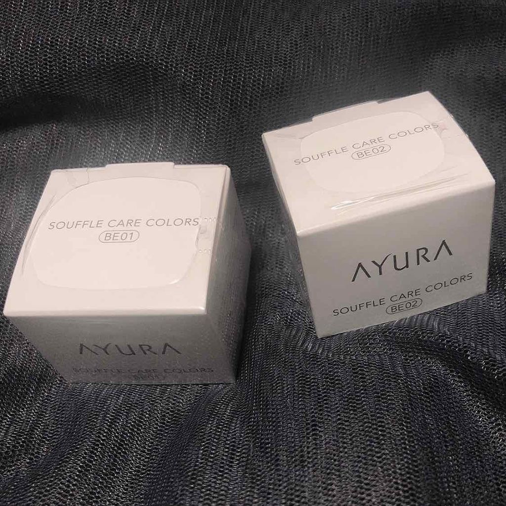 AYURA スフレケアカラーズのクチコミ「品番/BE01、BE02
価格/2300＋税
購入場所/ainz&tulpe

アイシャドウは.....」（1枚目）