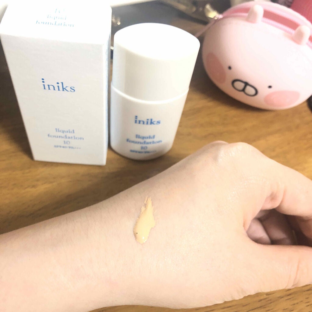 リキッド ファンデーション/iniks/リキッドファンデーションを使ったクチコミ(2枚目)
