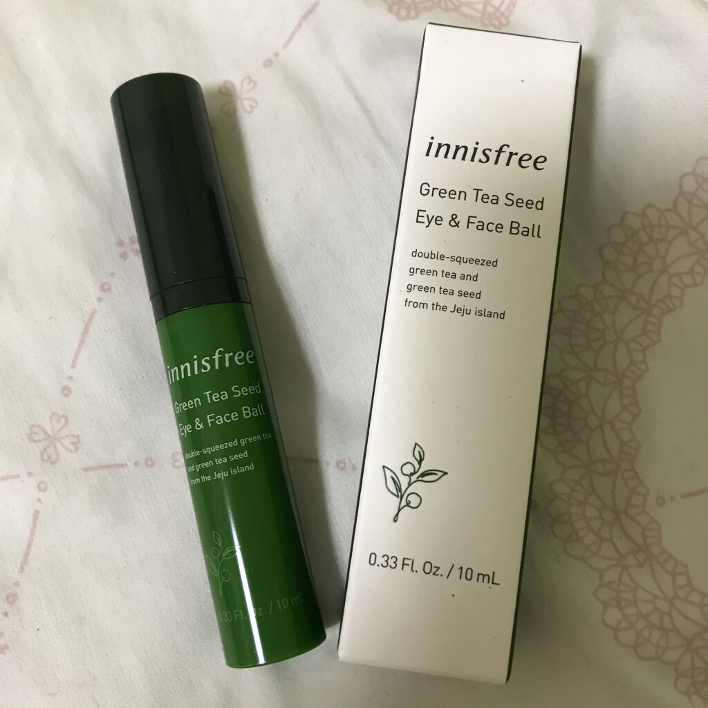 グリーンティーシード アイ＆フェイスボール/innisfree/美容液を使ったクチコミ（1枚目）