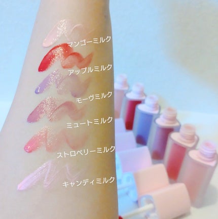 ミルクハートティントリップアンドチーク/Merrymonde/リップティントを使ったクチコミ(4枚目)