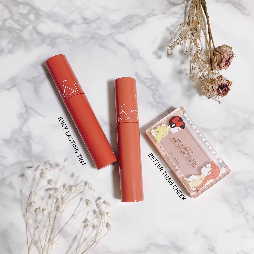 ジューシーラスティングティント/rom&nd/リップティントを使ったクチコミ(1枚目)