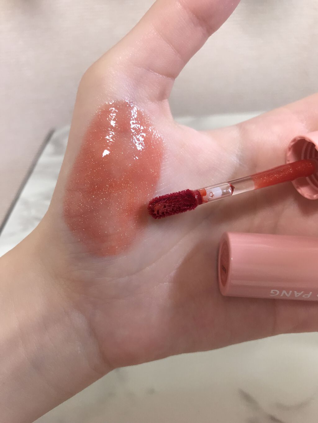 アピュー ジューシーパン スパークリングティント/A’pieu/口紅を使ったクチコミ(2枚目)