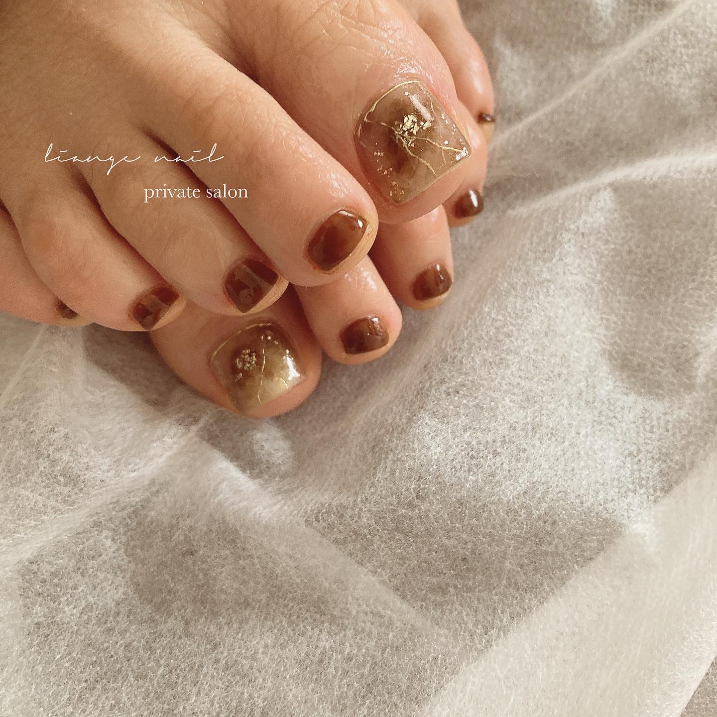 #リアンジェネイル,#柏ネイル,#ネイル,#ニュアンスネイル,#大人ニュアンスネイル,#秋ネイル,#冬ネイル,#天然石ネイル,#ミラーネイル,#フットネイルのネイルデザイン