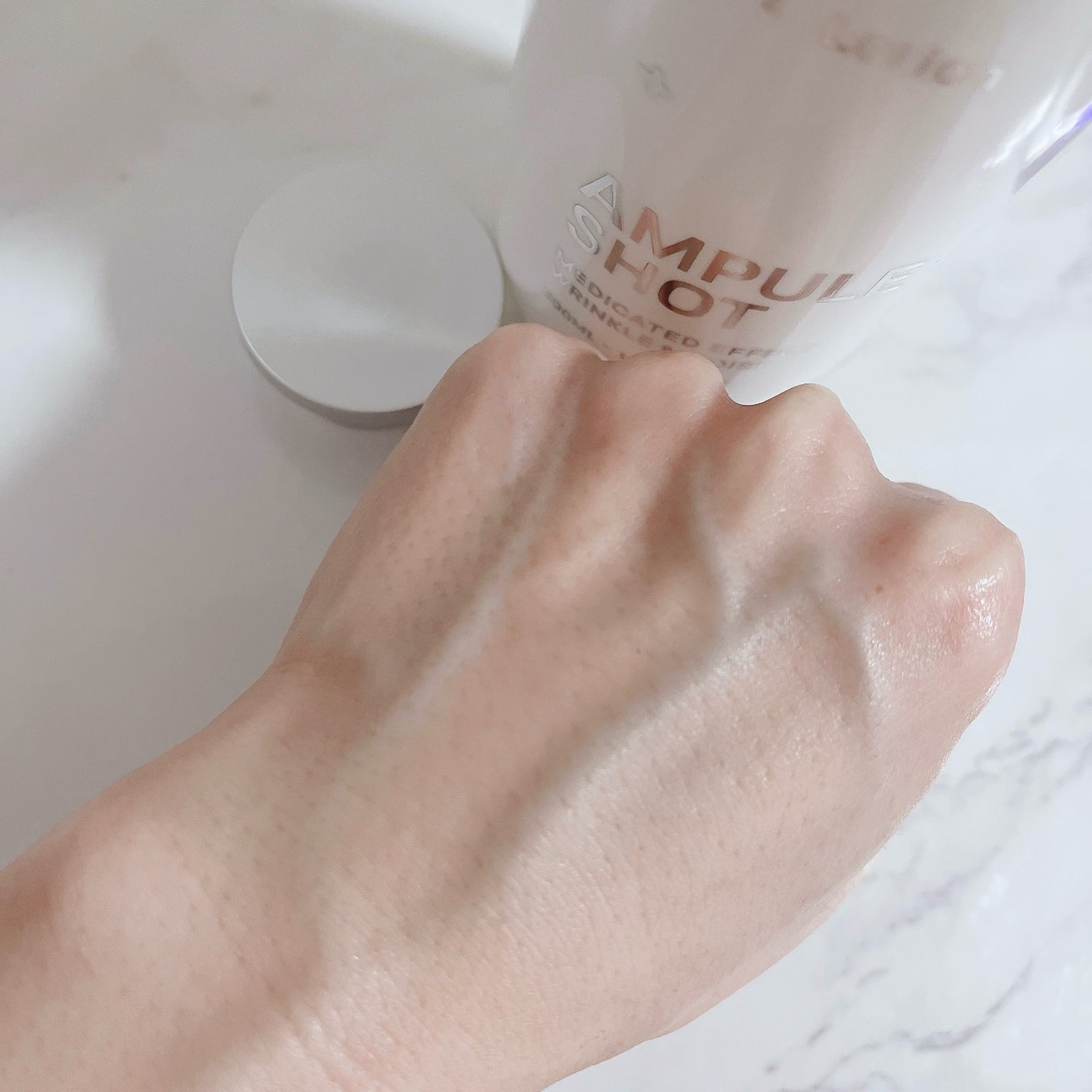 薬用 エフェクト リンクル&モイスト ローション/AMPULE SHOT/化粧水を使ったクチコミ(4枚目)