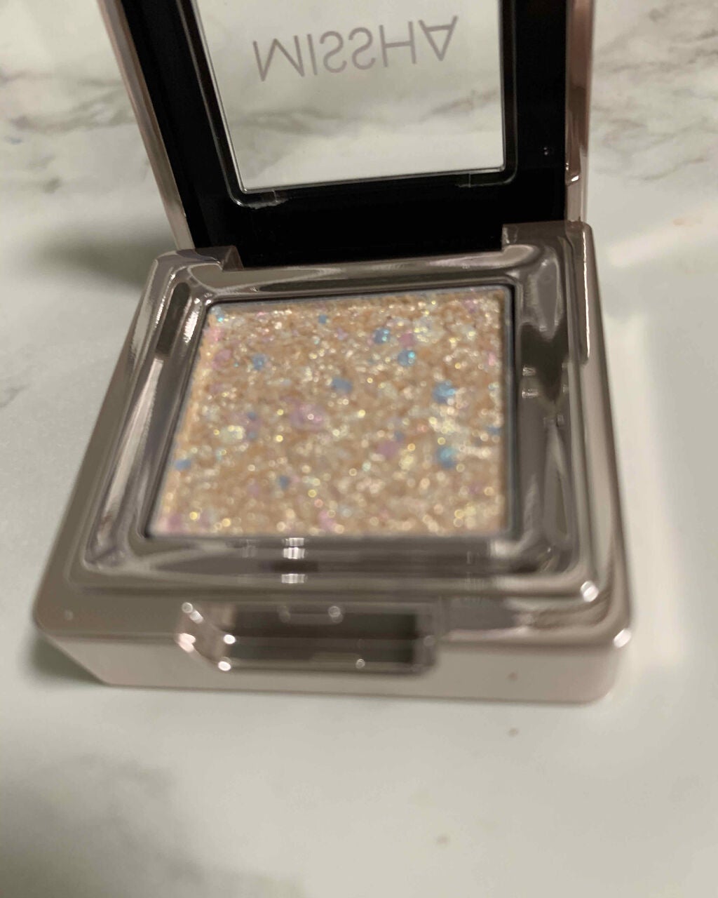 グリッタープリズム シャドウ/MISSHA/グリッターを使ったクチコミ(3枚目)