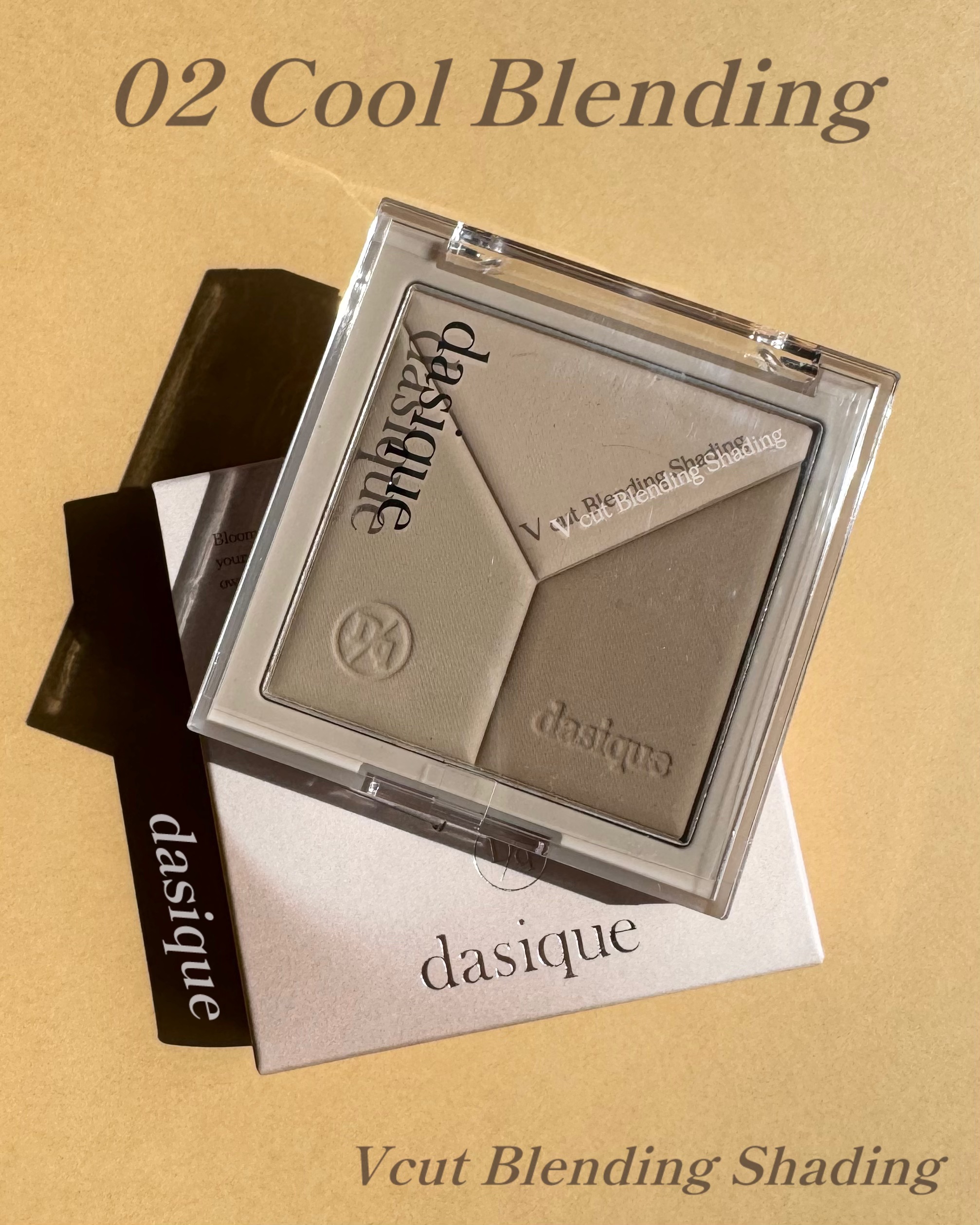 Vカットブレンディングシェーディング 02 クールブレンディング/dasique/シェーディングを使ったクチコミ（1枚目）