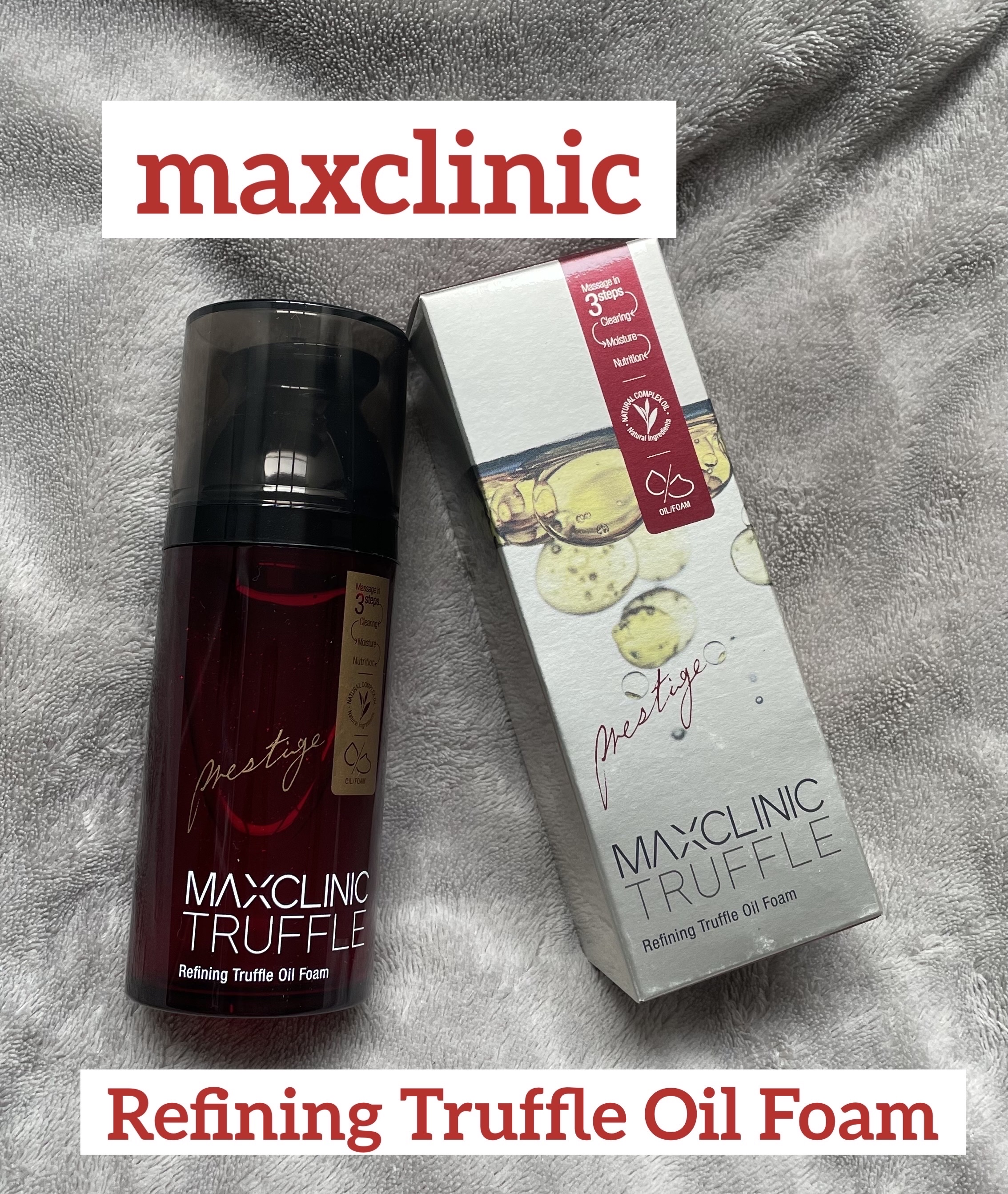 リファイニングトリュフオイルフォーム/MAXCLINIC/オイルクレンジングを使ったクチコミ（1枚目）