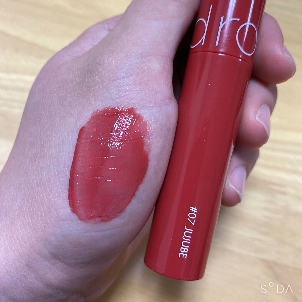 グラスティングウォーターグロス/rom&nd/リップグロスを使ったクチコミ（2枚目）