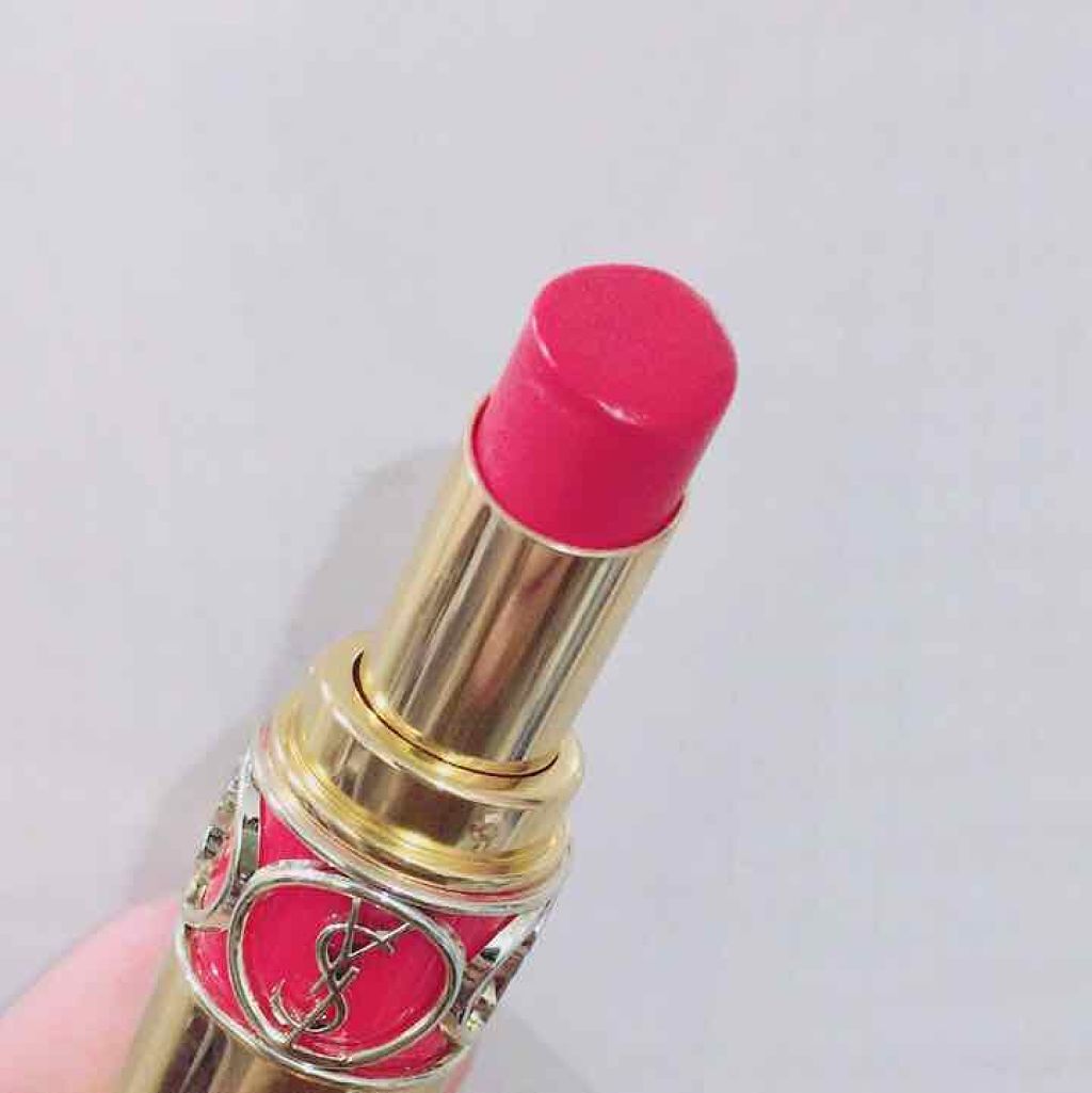 ルージュ ヴォリュプテ シャイン/YVES SAINT LAURENT BEAUTE/口紅を使ったクチコミ（2枚目）