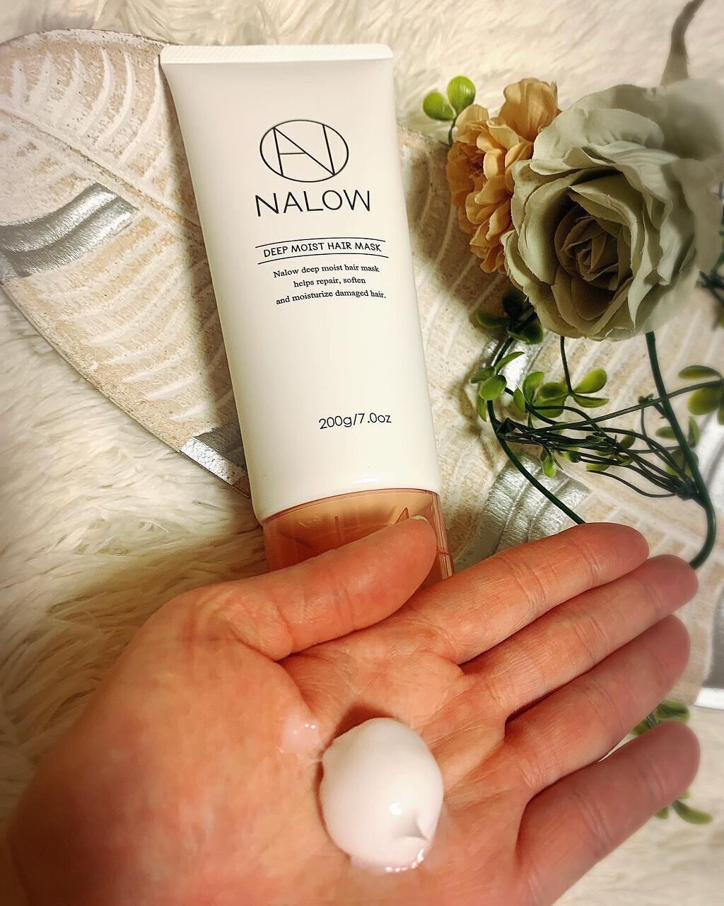 ヘアマスク/NALOW/アウトバストリートメントを使ったクチコミ（3枚目）