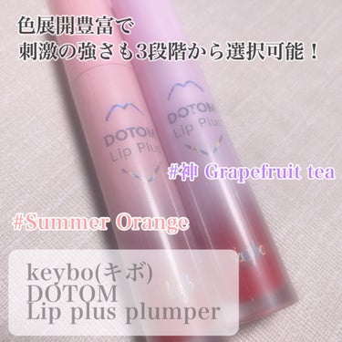 ドトムリッププラスプランパー 05 サマーオレンジ(Summer Orange)/keybo/リップグロスを使ったクチコミ（2枚目）