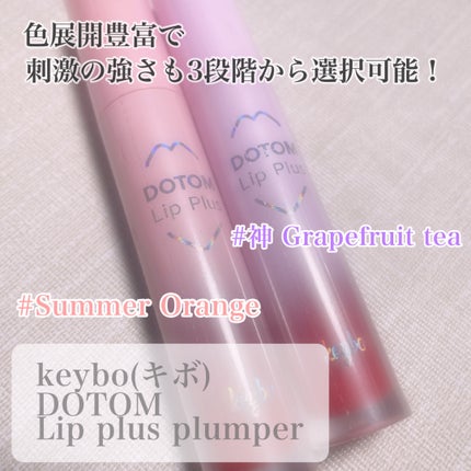ドトムリッププラスプランパー/keybo/リッププランパーを使ったクチコミ(2枚目)